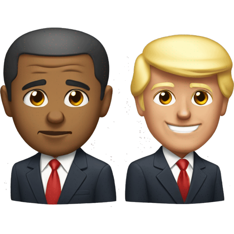 Obama and trump  emoji