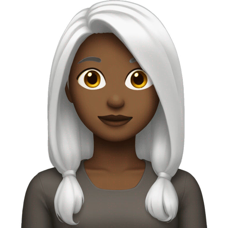 girl with white hair  emoji