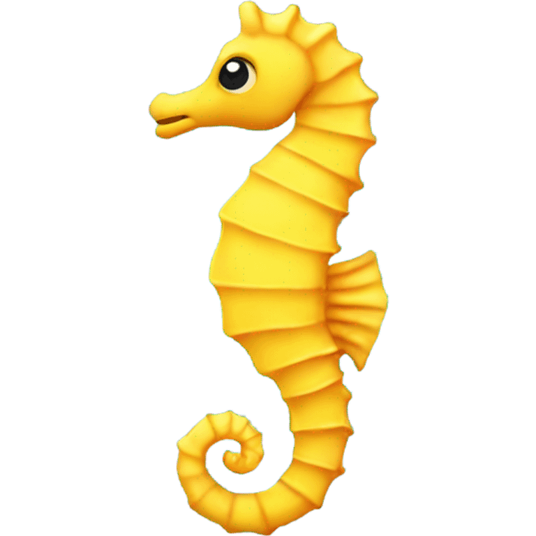 a yellow seahorse emoji