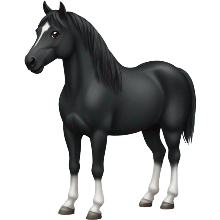 Horse black  emoji