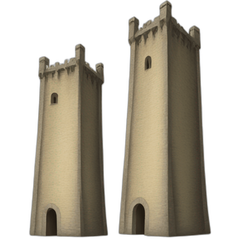 two towers emoji