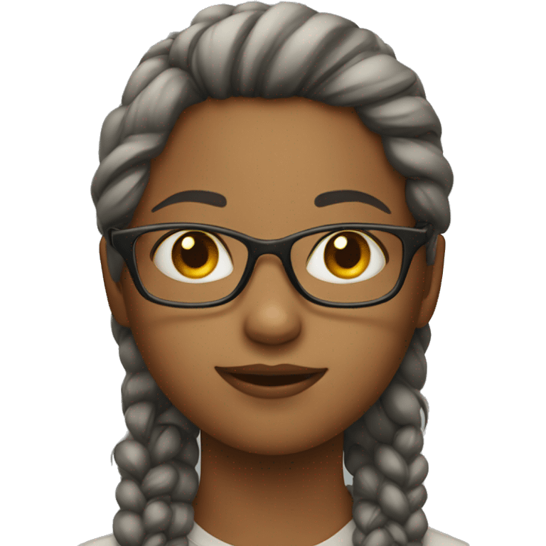 girl with eyeglass  emoji