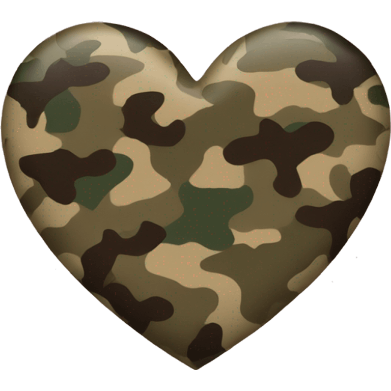 Camo heart emoji