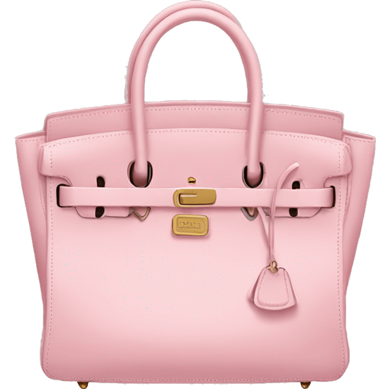 Baby pink birkin bag emoji