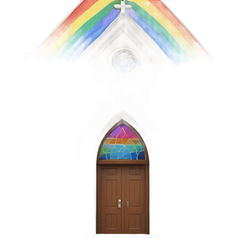 Rainbow church emoji