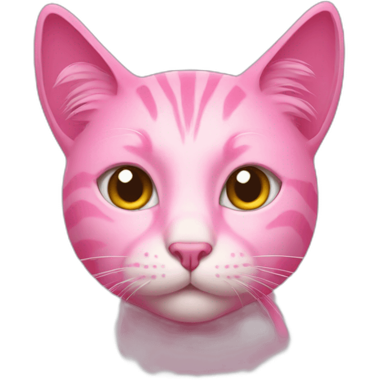 Pink cat emoji