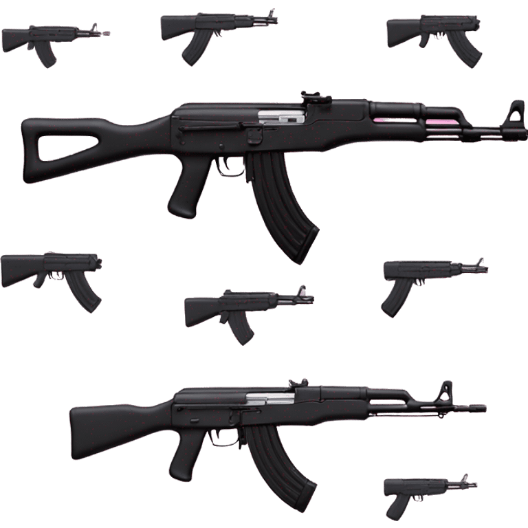 Pink Ak-47 emoji