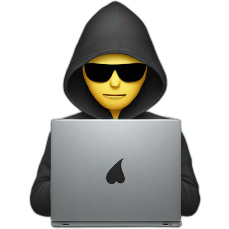 Hacker with laptop emoji