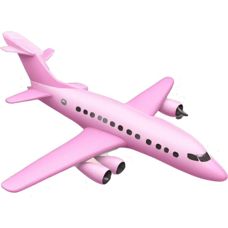 Pastel pink plane emoji