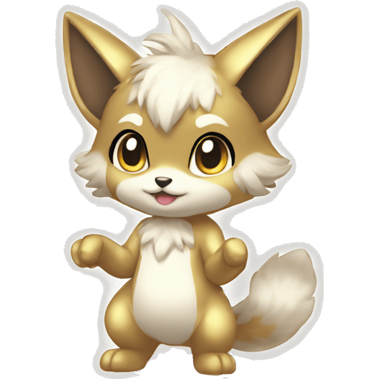 Anthro Shiny Sparkle-Chibi-style-Fur-Sona-Fakémon Full Body emoji