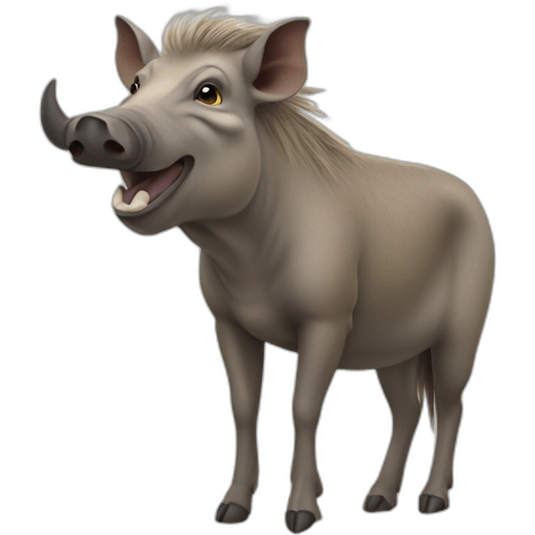 realistic warthog full body emoji