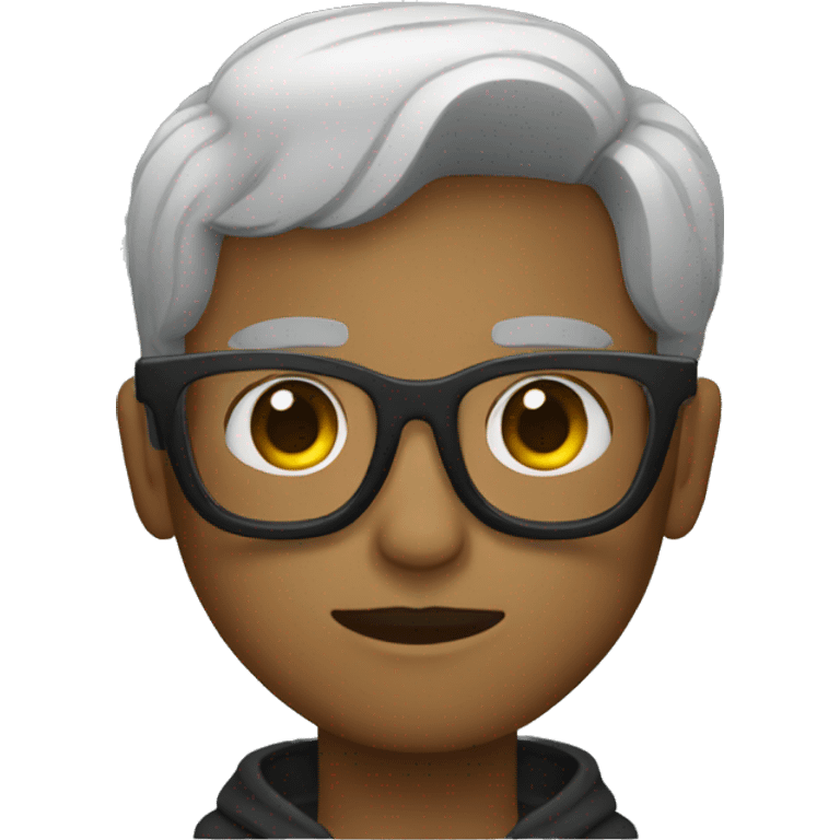 Persona con lentes negros emoji