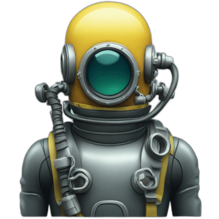 deep sea diver rubber diving-suit emoji