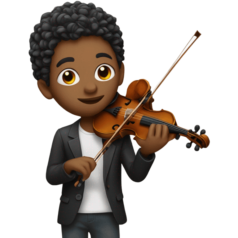 singer with violine emoji