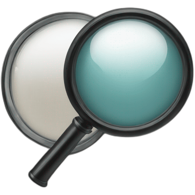  black magnifying glass emoji