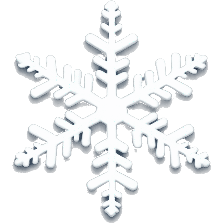 White snowflake emoji