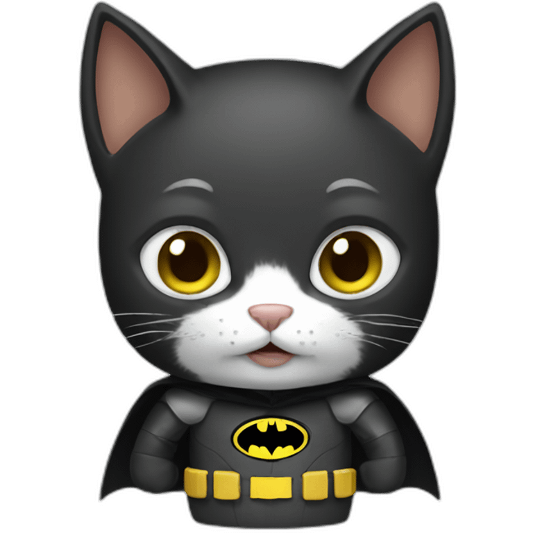 cat in a batman costume emoji