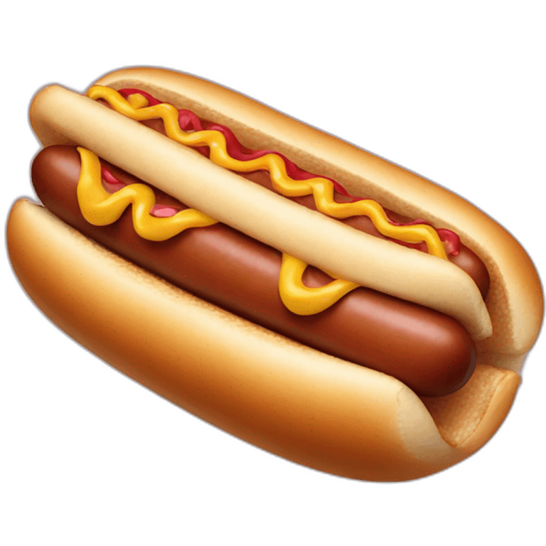 Hotdog dog emoji