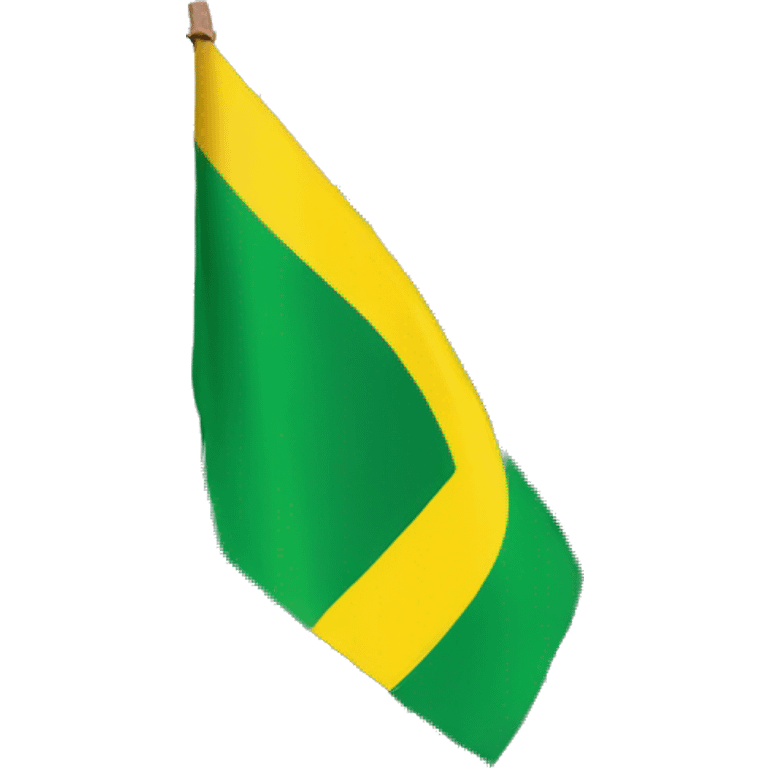 Jamaicas flag next to a not corn sign emoji