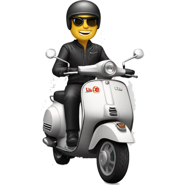 modern vespa rider emoji