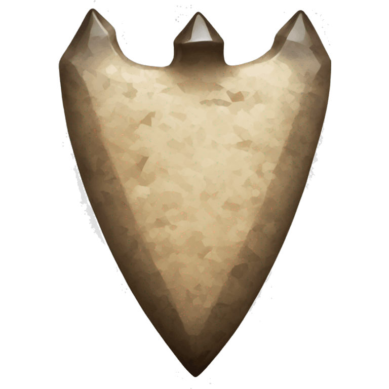 Ancient flint arrowhead  emoji