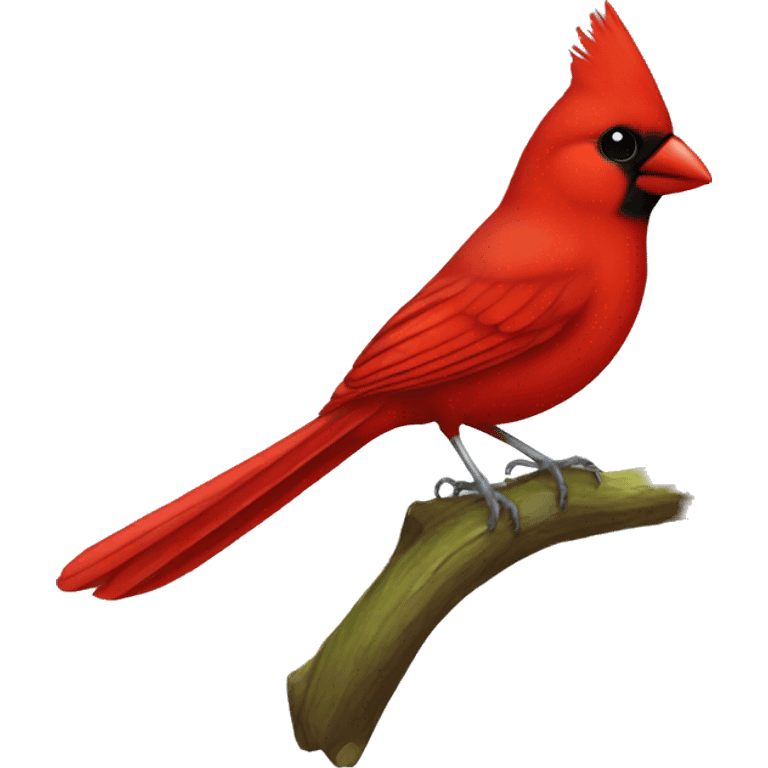 Cardinal bird pet for Asian girl emoji