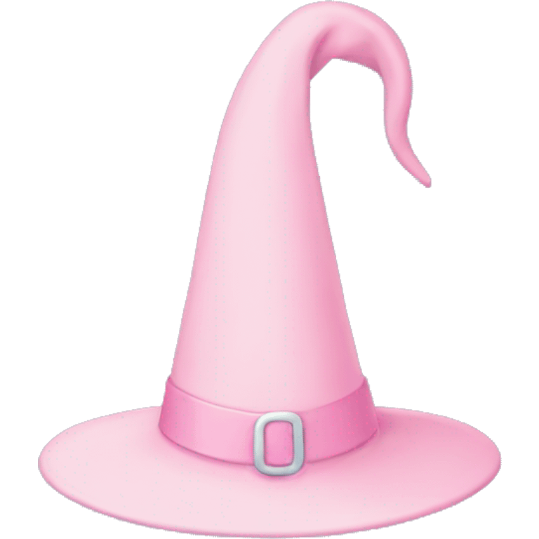 Pastel pink witch hat emoji