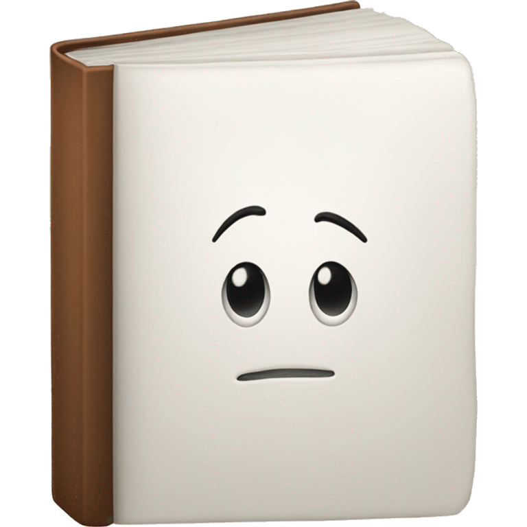 closed book, white cover emoji