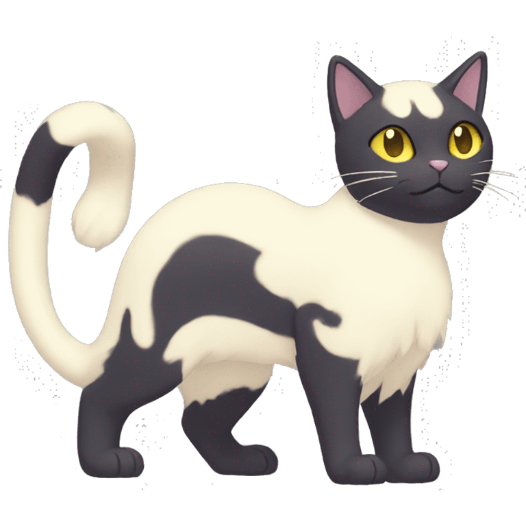 Dark-type-Psychic-type-Fakémon-Cat full body emoji