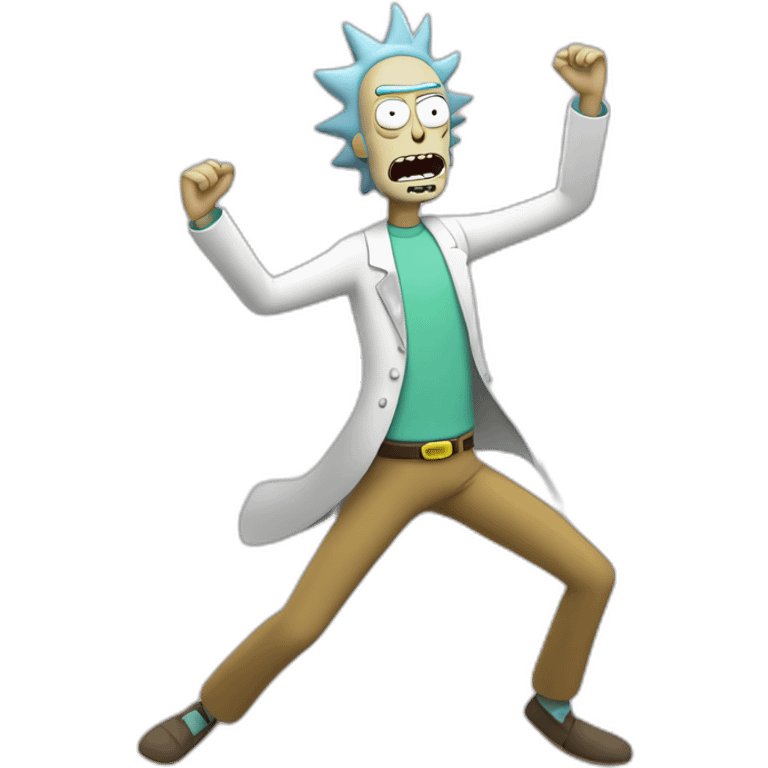 rick from rick and morty dancing emoji