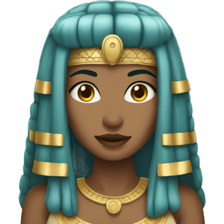 Cleopatra with long hair emoji