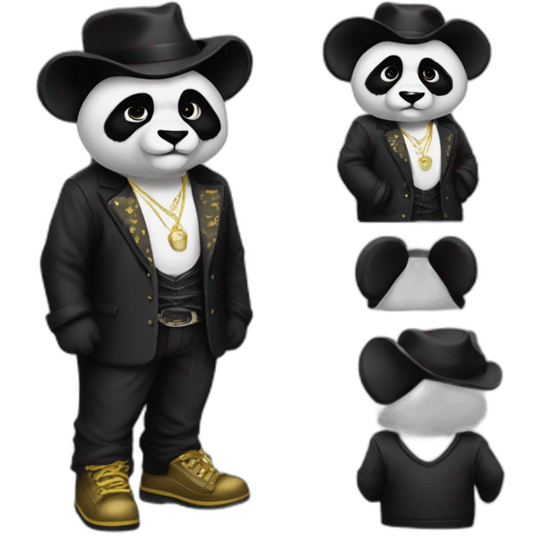 Pimp panda emoji