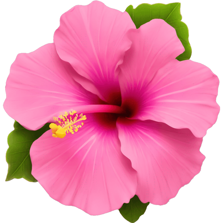 pink hibiscus flower  emoji