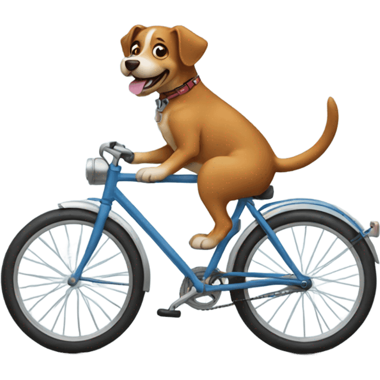 A dog on a bike  emoji