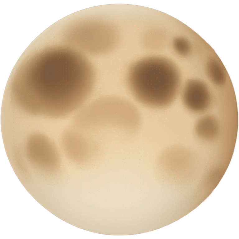 brown-beige moon emoji