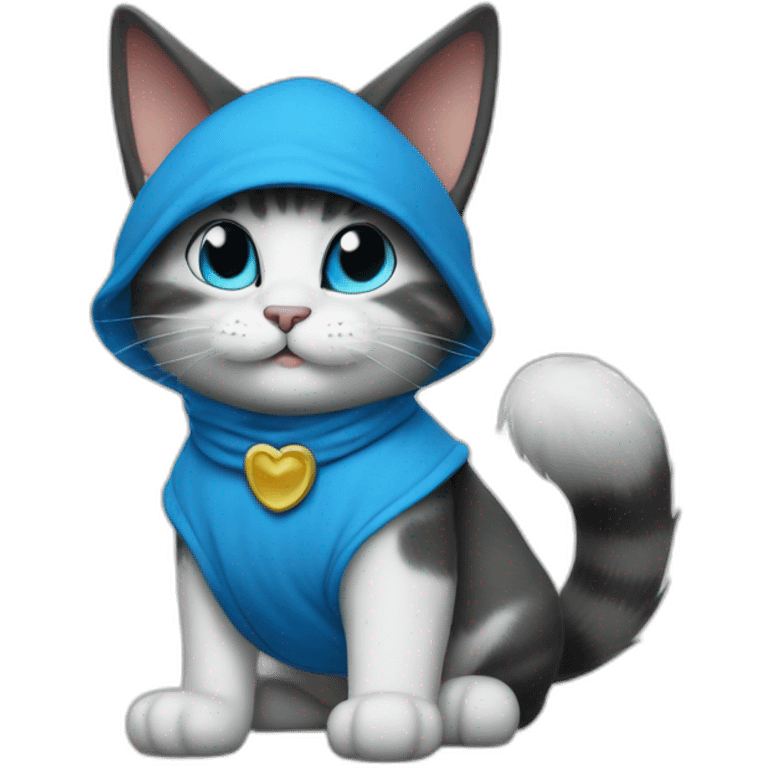 Smurfcat avec mitraillette emoji