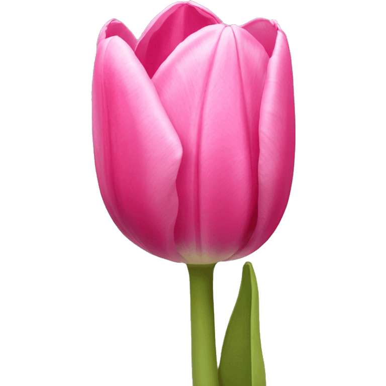 Pink tulip emoji