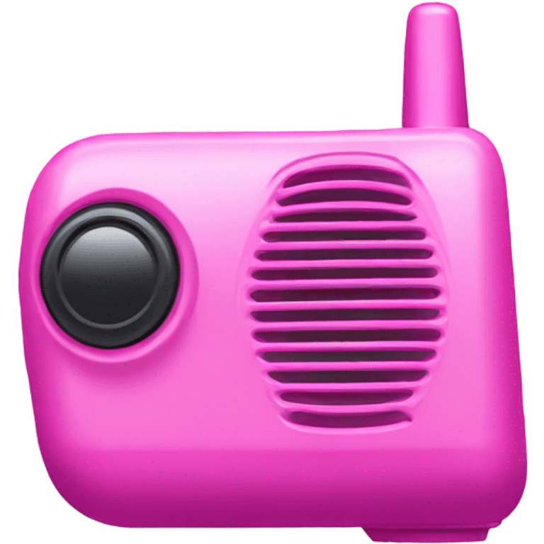 all-pink walkie talkie emoji