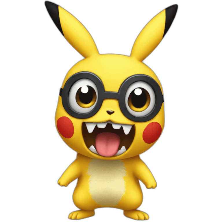 pikachu scary emoji