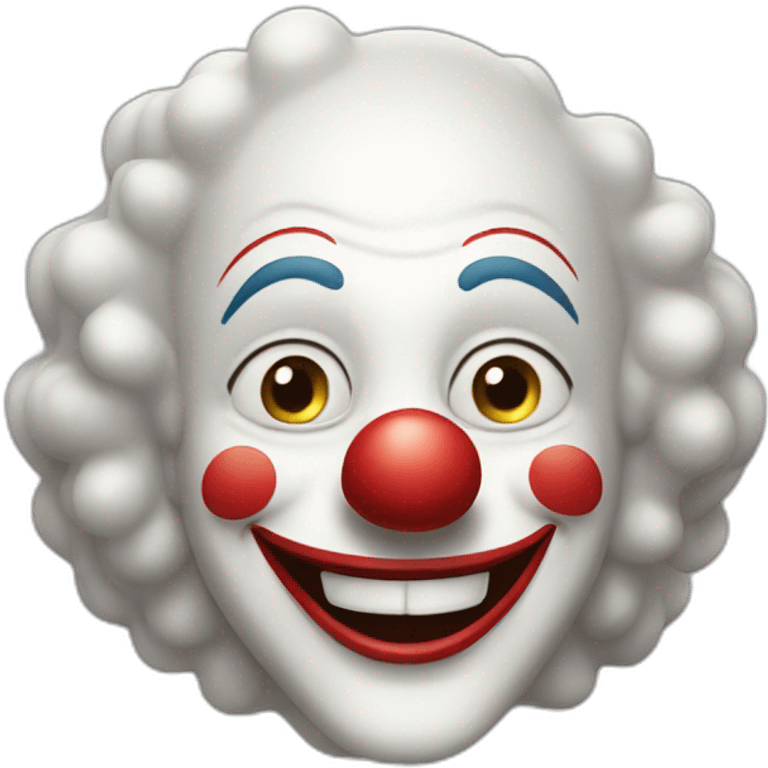 Happy clown emoji