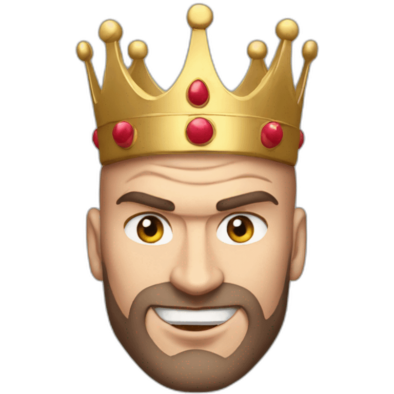 tyson fury with a crown emoji