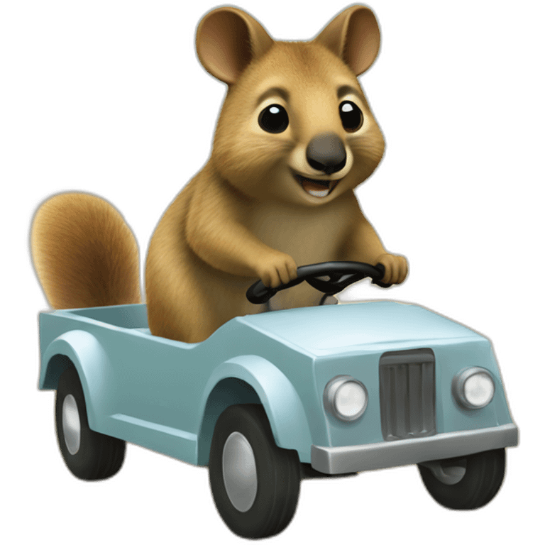 quokka wallaby driving emoji