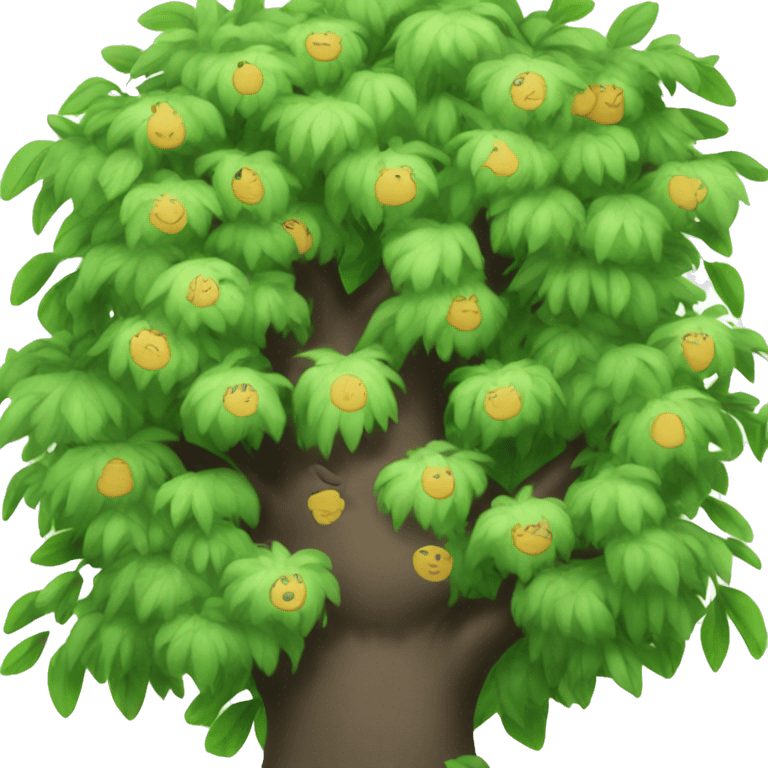 tree color cat emoji