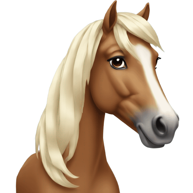 horse looking glam emoji