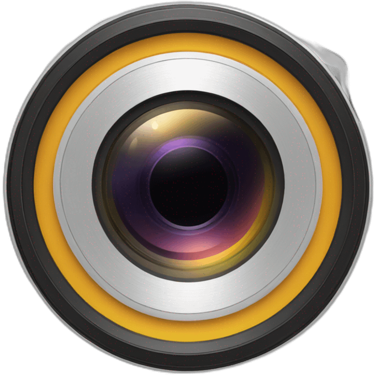 Lens attached to camera (lens only) emoji