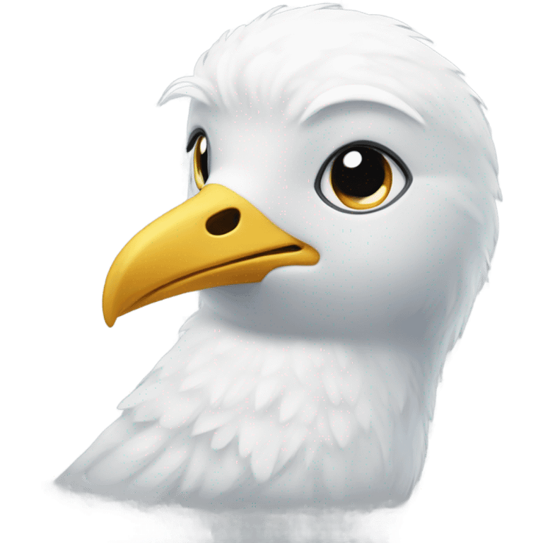 Cute seagull emoji