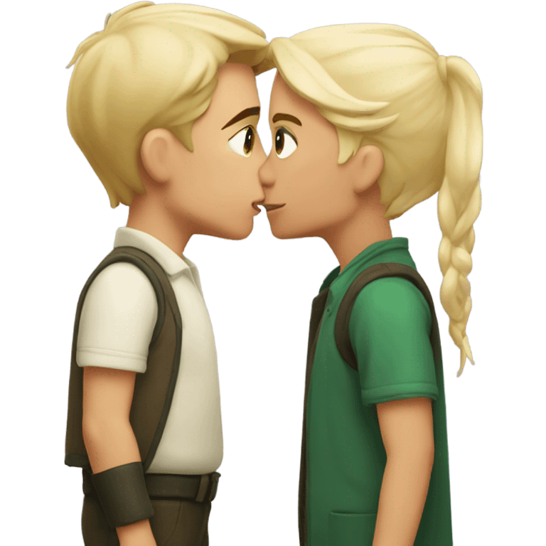 Draco kissing Draco emoji