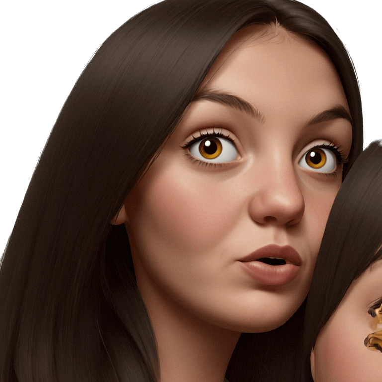 realistic portrait of girl emoji