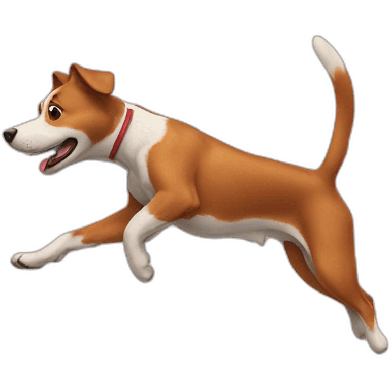 Dog jump emoji