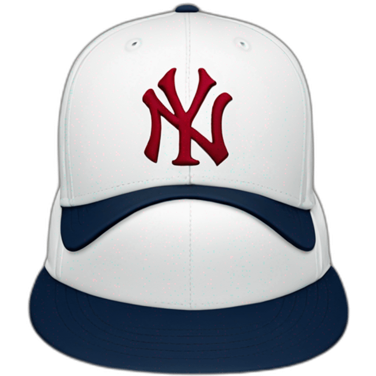 New York Yankees fitted hat emoji